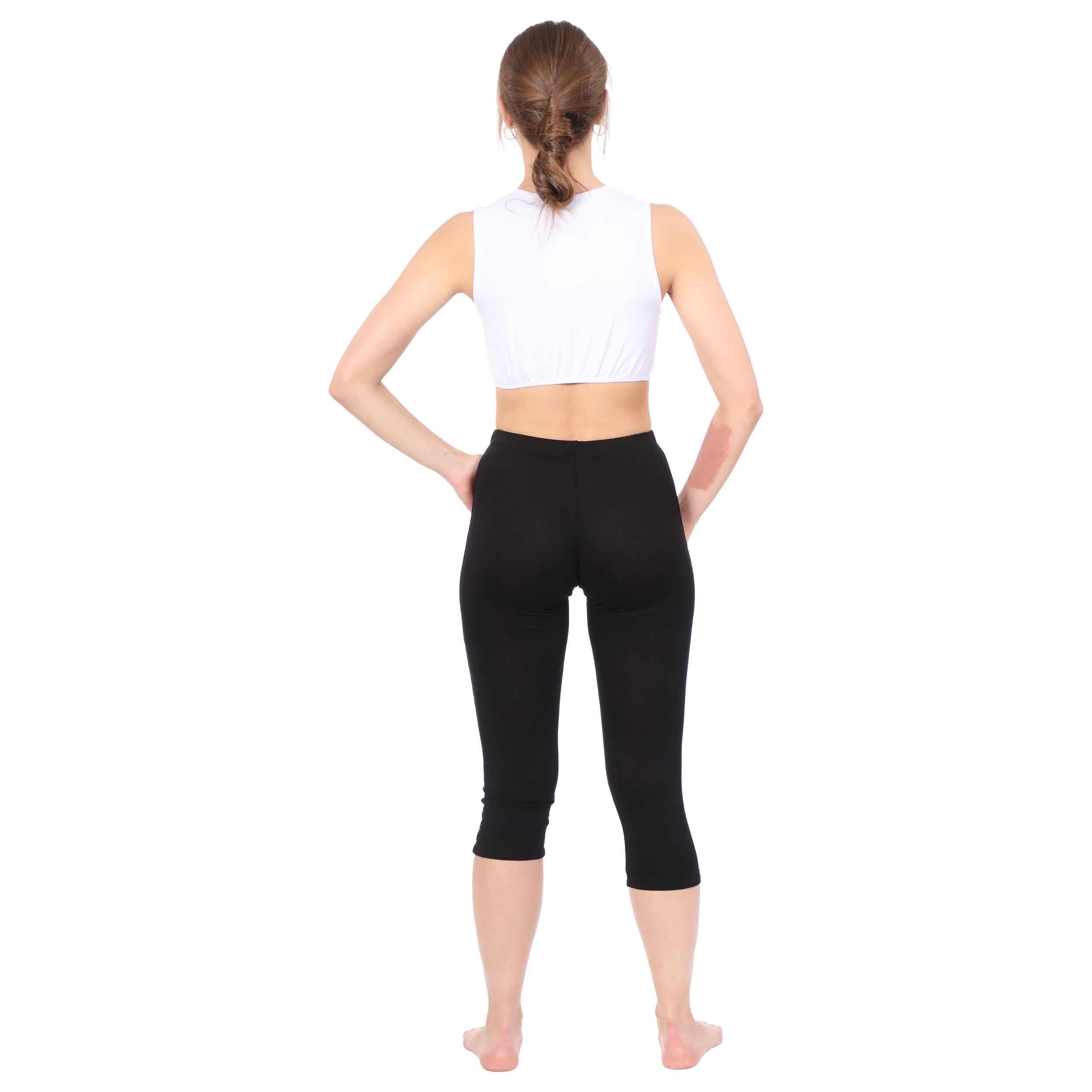 Modest Neck Cropped Layering Shell