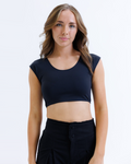 Contour Demi Cropped Tee — Smoothing & Shaping Layer